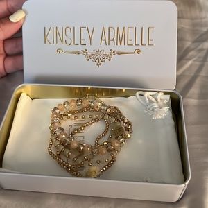 Kinsley Armelle Gold Bracelet Stack Set